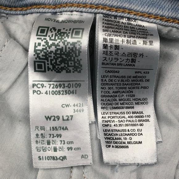 Levi’s Women’s Ribcage Straight Ankle Jeans 29 - Picture 9 of 15